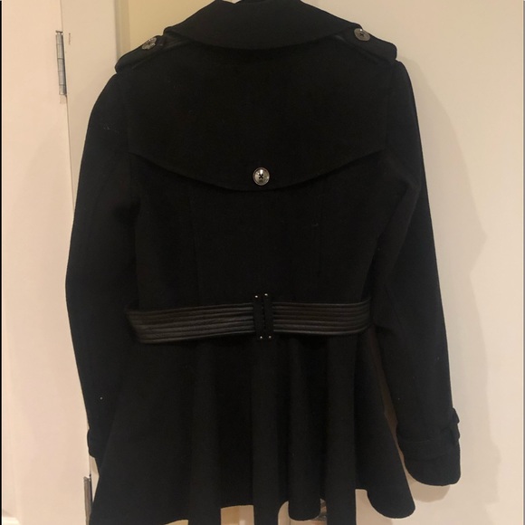 BCBGMAXAZRIA Black 🖤 Peplum Peacoat - Picture 6 of 8